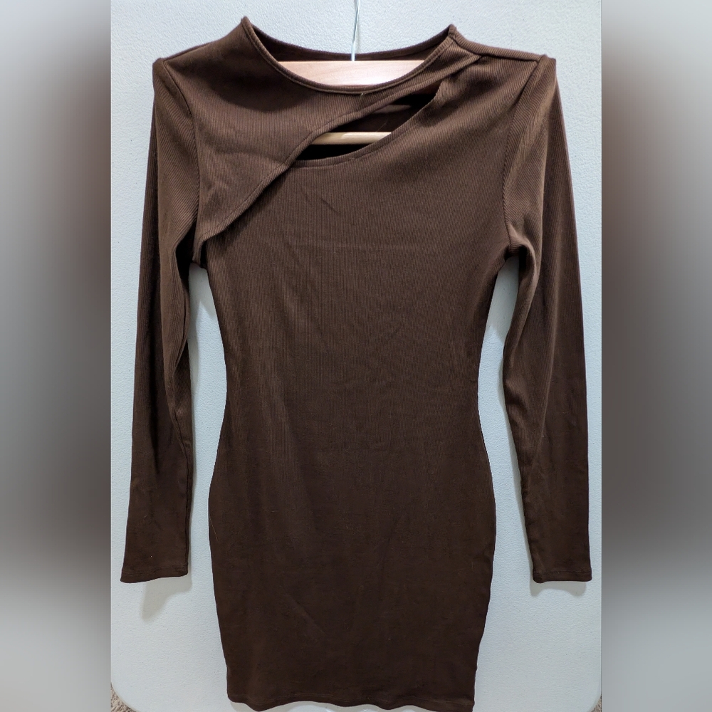 Wild Fable Chocolate Long Sleeve Dress